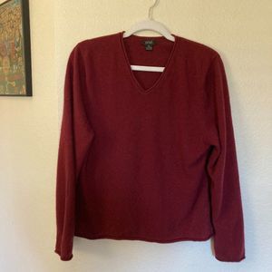 Privé Cashmere Sweater Burgandy Size XL
